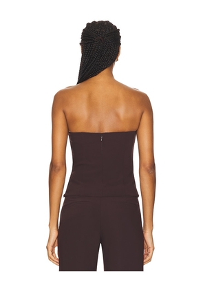 Amanda Uprichard x REVOLVE Soho Top in Brown. Size M. Also in L, S, XL, XS.