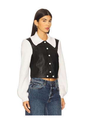 Cinq a Sept Ciara Jacket in Black,White. Size S. Also in L.