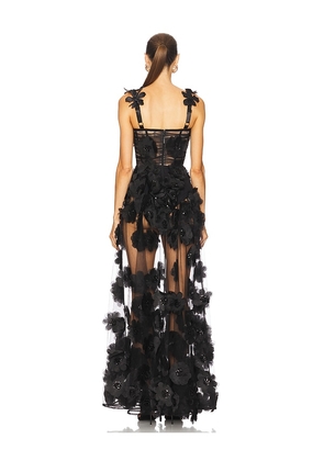 Bronx Banco Rosalie Noir Gown in Black. Size S. Also in XS, M, L.
