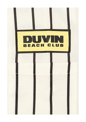 Duvin Design Highway Buttonup Shirt in Cream. Size M. Also in L.