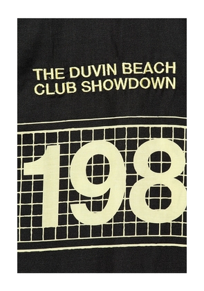 Duvin Design Serving Heat Buttonup Shirt in Black. Size M. Also in S.