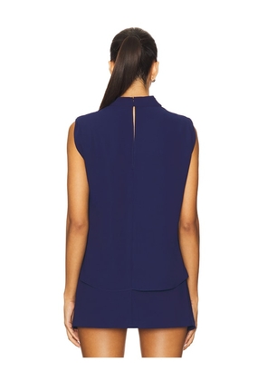 Amanda Uprichard x REVOLVE Sleeveless Fabienne Top in Navy. Size M. Also in L, S, XS.