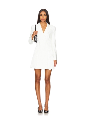 SIMKHAI Smith Blazer Mini Dress in Ivory. Size 4. Also in 2.