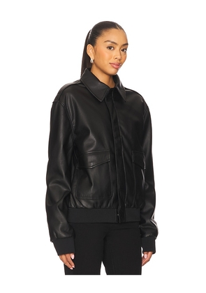 ALL THE WAYS Tessa Faux Leather Jacket in Black. Size XS. Also in S, XXS.