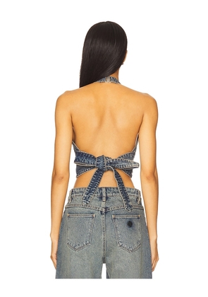Abrand Revolution Halter in Blue. Size M. Also in S, L, XL.