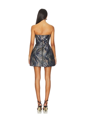 Bronx and Banco Maraya Strapless Dress in Blue. Size M. Also in S, L.