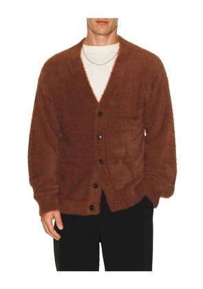 Central Park West Eyelash Cardigan in Tan. Size M. Also in L.