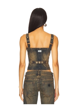 Abrand Utility Top in Blue. Size M. Also in S, XS.