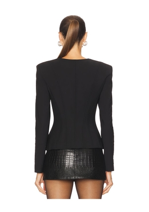 Ceren Ocak Corset Detailed Shirt in Black. Size M. Also in L, S.