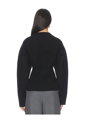 EAVES Arlet Knit Cardigan in Black. Size M. Also in XS, S, L, XL.