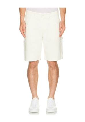 Bound Carpenter Shorts in Cream. Size M. Also in S.