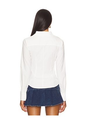 ALL THE WAYS Millie Button Up Top in White. Size XS. Also in XXS.