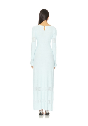 ASTA RESORT Rita Crochet Dress in Baby Blue. Size M. Also in L.
