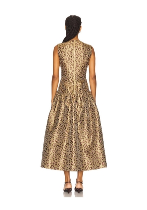 ELLIATT Delara Midi Dress in Brown. Size M. Also in S, L.