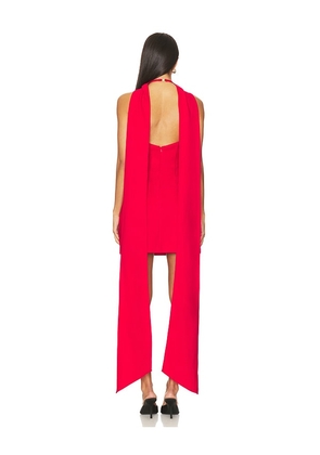 ELLIATT Mira Halter Mini Dress in Red. Size L. Also in XL.
