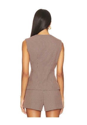 ASTR the Label Gisselle Vest in Brown. Size M. Also in L, S, XL, XS.