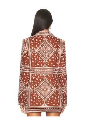 Amanda Uprichard Grady Blazer in Brown. Size M. Also in L, S, XS.