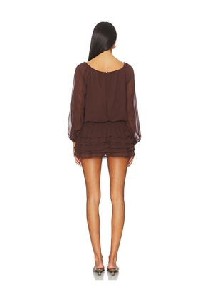 Amanda Uprichard Dallas Skort Romper in Brown. Size S. Also in M, XL, XS.