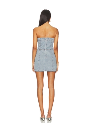 Amanda Uprichard Scorpio Skort Romper in Blue. Size M. Also in L, S, XL, XS.