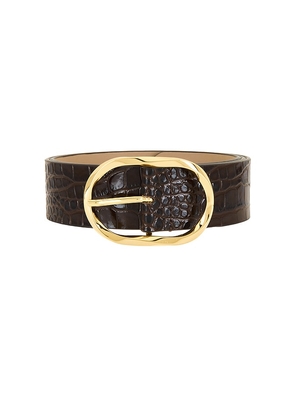 B-Low the Belt Kyra Croco Belt in Chocolate. Size S. Also in XL.