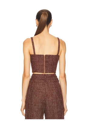 Amanda Uprichard x REVOLVE Blythe Top in Brown. Size M. Also in L, S, XL, XS.