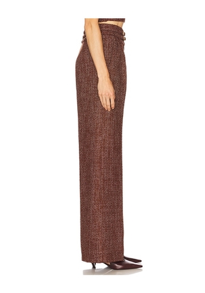 Amanda Uprichard x REVOLVE Blythe Pants in Brown. Size M. Also in L, S, XL, XS.