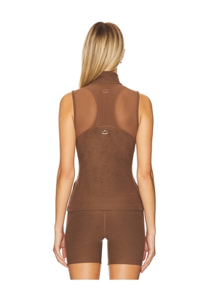 Beyond Yoga Venice Zip Front Vest in Chocolate. Size M. Also in S, XS.