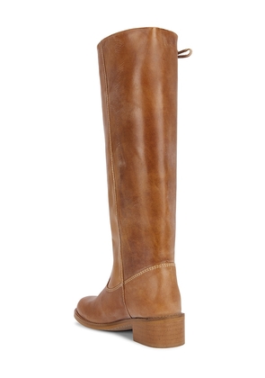 Dico Copenhagen Ann Gaucho With Laces Boot in Tan. Size 37. Also in 36, 40.