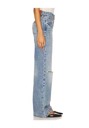 ANINE BING Hugh Wide Leg in Blue. Size 25. Also in 26, 27, 28, 29.