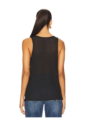 ANINE BING Eugene Tank in Black. Size M. Also in L.