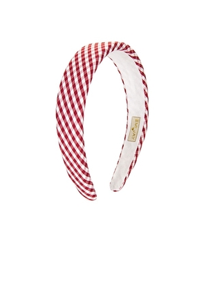 Emi Jay Halo Headband in Red.