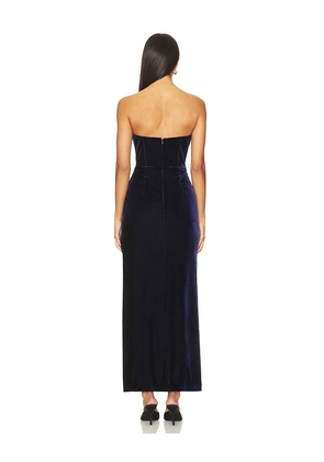 Bardot x REVOLVE Everlasting Velour Midi Dress in Navy. Size 12. Also in 4, 2, 6, 8, 10.