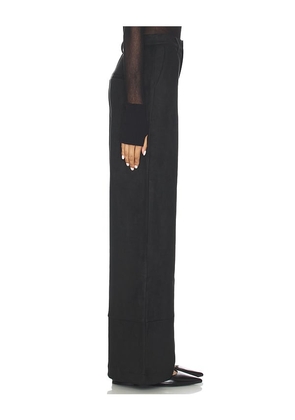 Bardot Marlowe Faux Suede Pant in Black. Size 10. Also in 4, 6, 8.