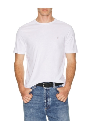 ALLSAINTS Brace Short Sleeve Crew Neck Tee 3 Pack in White,Baby Blue. Size M. Also in L.