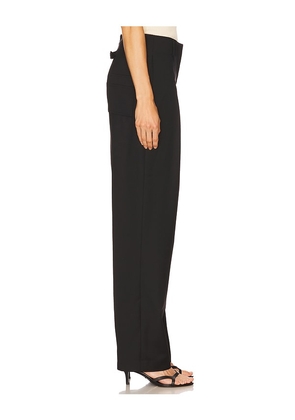 Aya Muse Side Seam Trousers in Black. Size M. Also in S, XS.