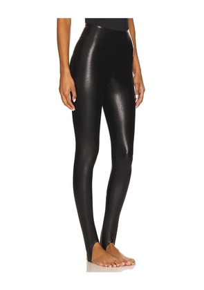 Commando Faux Leather Stirrup in Black. Size S. Also in XL.