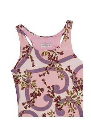 Agua Bendita Lecci Aura One Piece Swimsuit in Pink. Size 4. Also in 6.