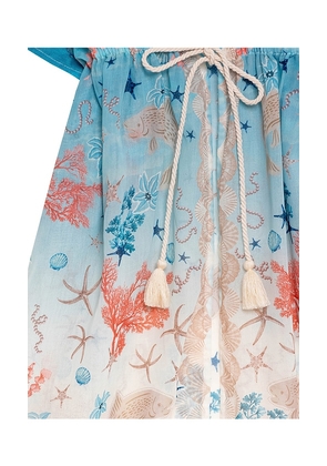 Agua Bendita Salma Sereia Dress in Blue. Size 6. Also in 8, 10.