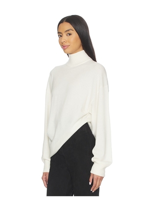 EAVES Allma Asymmetric Sweater in Cream. Size M. Also in XS, S, L, XL.
