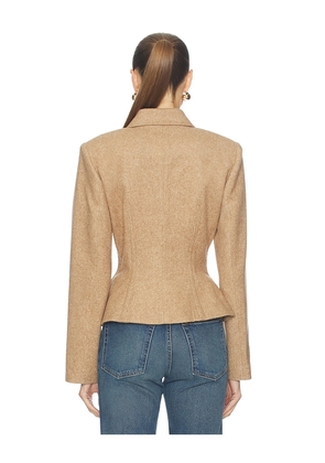 Camila Coelho Sidonia Jacket in Beige. Size M. Also in XXS, L, XL.