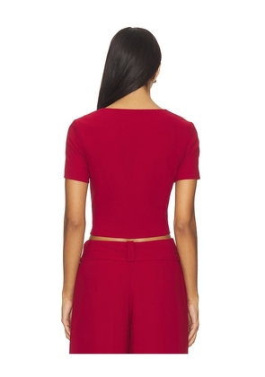 Amanda Uprichard Noho Top in Red. Size M. Also in L, S, XS.