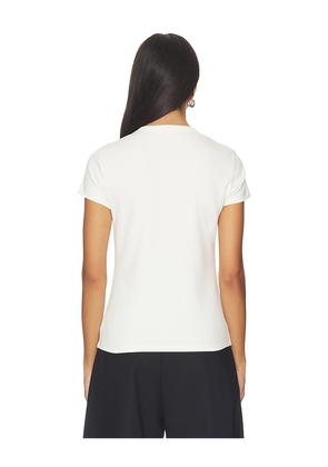 EAVES Lene Baby Tee in White. Size M. Also in XS, XXS, S.