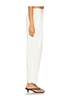 Bevza Cuff Trousers in White. Size M. Also in L, S, XS.