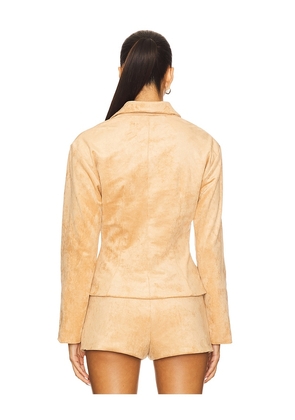 Amanda Uprichard x REVOLVE Grace Jacket in Tan. Size M. Also in L, S, XL, XS.