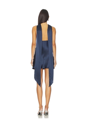 Amanda Uprichard Ashton Mini Dress in Navy. Size M. Also in L, S, XL.