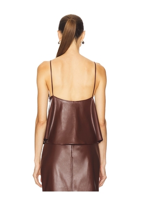 Cala de la Cruz Joan Top in Brown. Size M. Also in S, L.