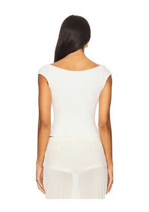 BUCI Indi Top in Ivory. Size M. Also in XS, S, L.