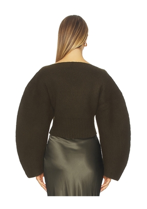 Cult Gaia Ella Sweater in Brown. Size S. Also in XS, M.