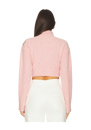 AREA Flower Cropped Turtleneck Sweater. Size XS. Also in M.
