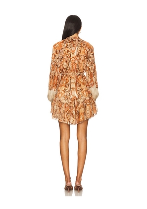 HEMANT AND NANDITA Short Dress in Brown. Size S. Also in XS, M, L.